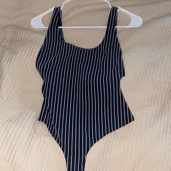 LPA Revolve Bodysuit 23 in Navy & White - Picture 2 of 6